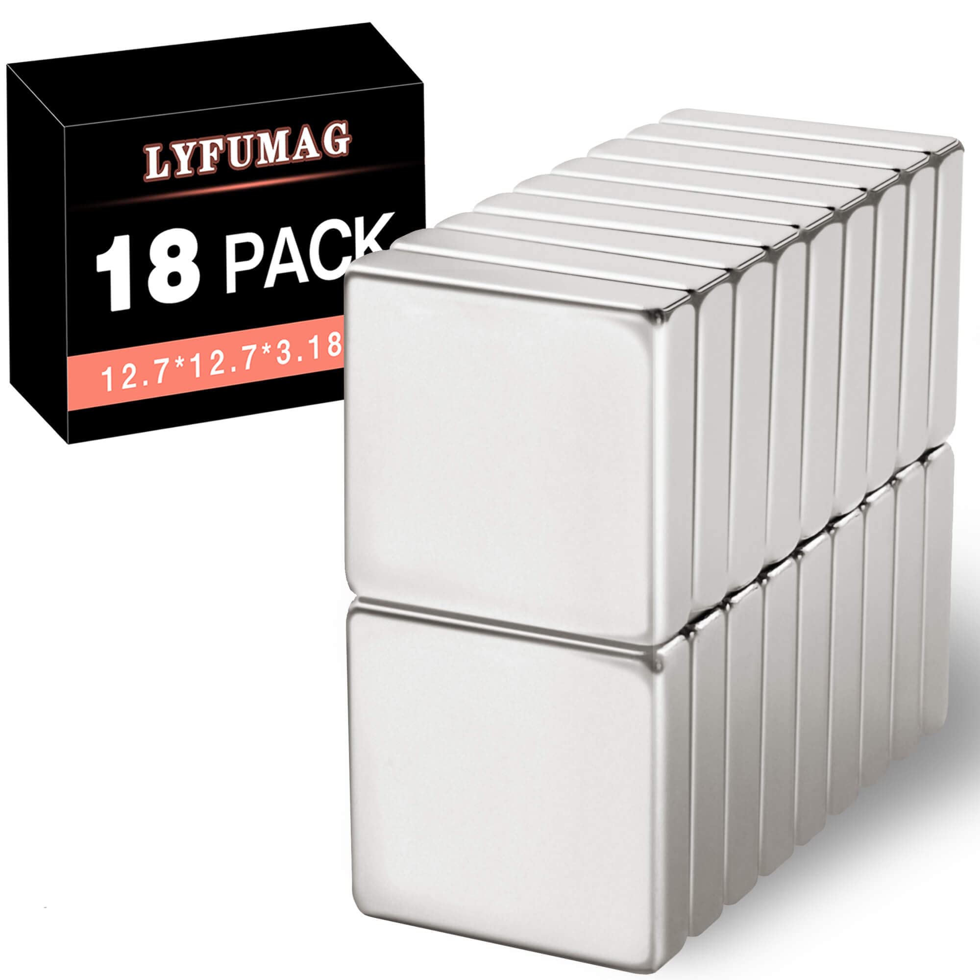 Amazon.com: LYFUMAG 18 Pack Neodymium Square Magnets Strong, N35